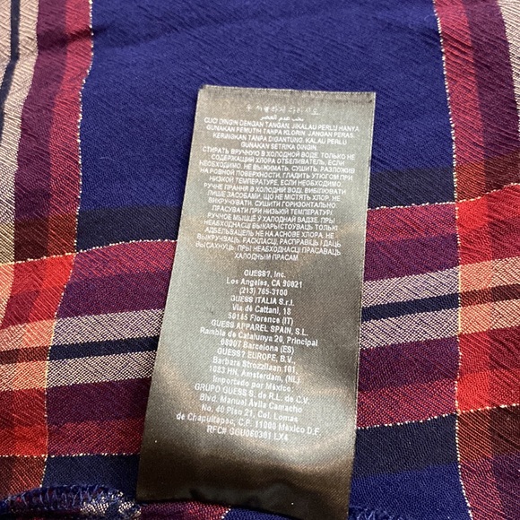 GUESS Blue Striped Cardigan Size Large - Picture 7 of 7